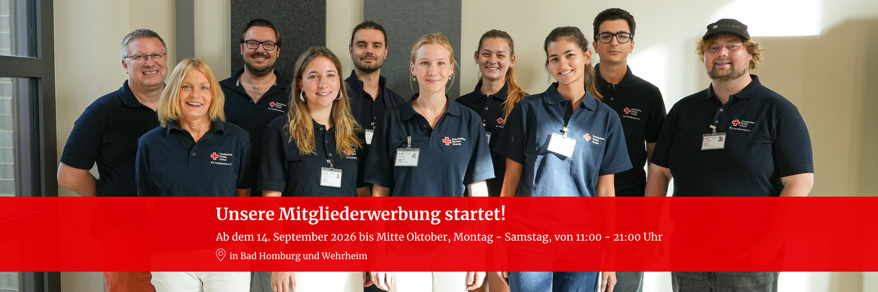 Werberteam für den DRK-Kreisverband Hochtaunus.