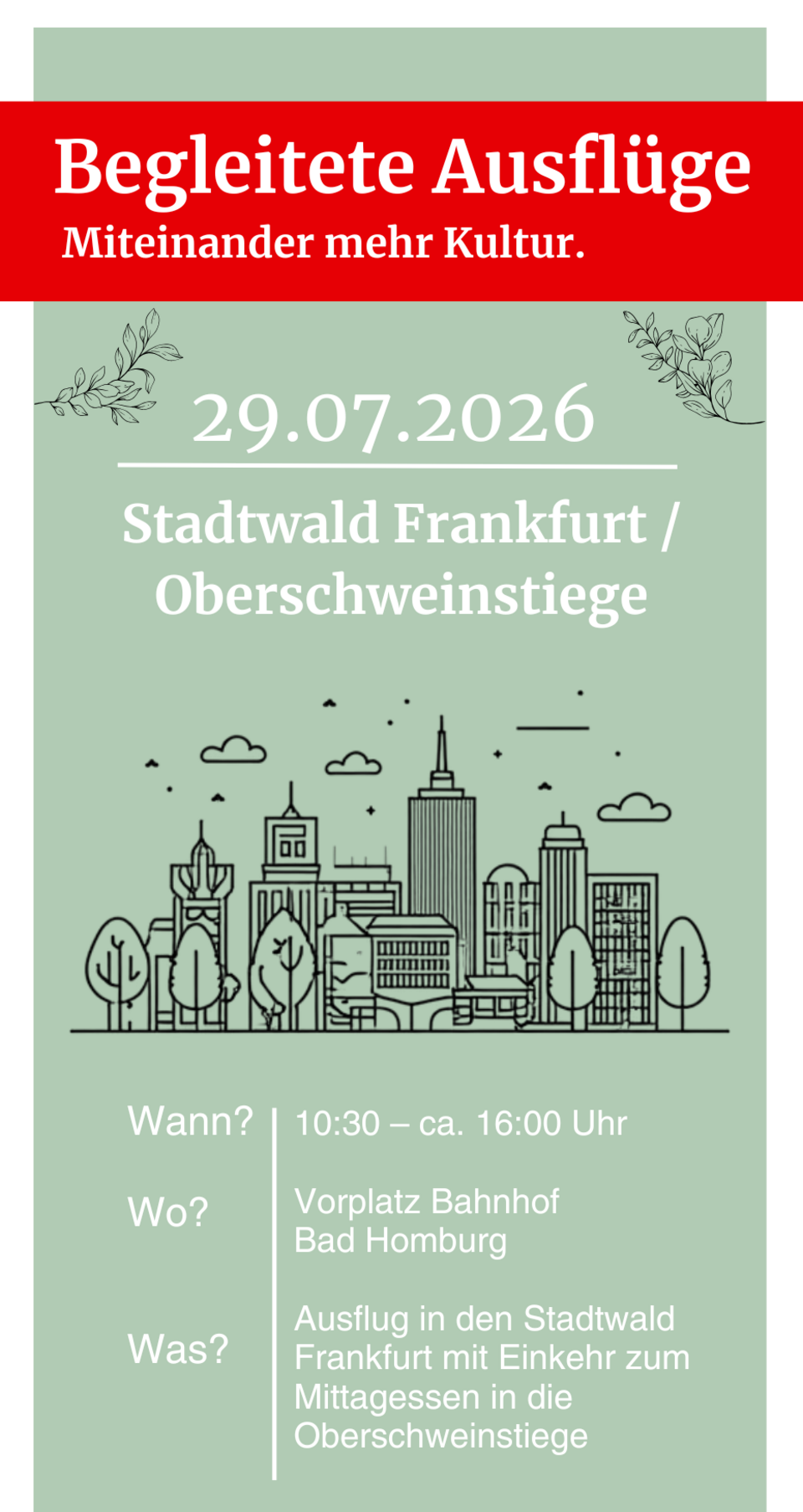 Tagesausflug Juli 2026