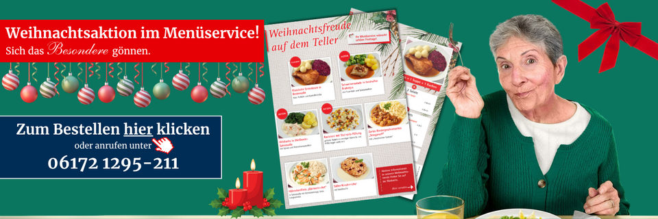 Weihnachtsaktion vom Menüservice