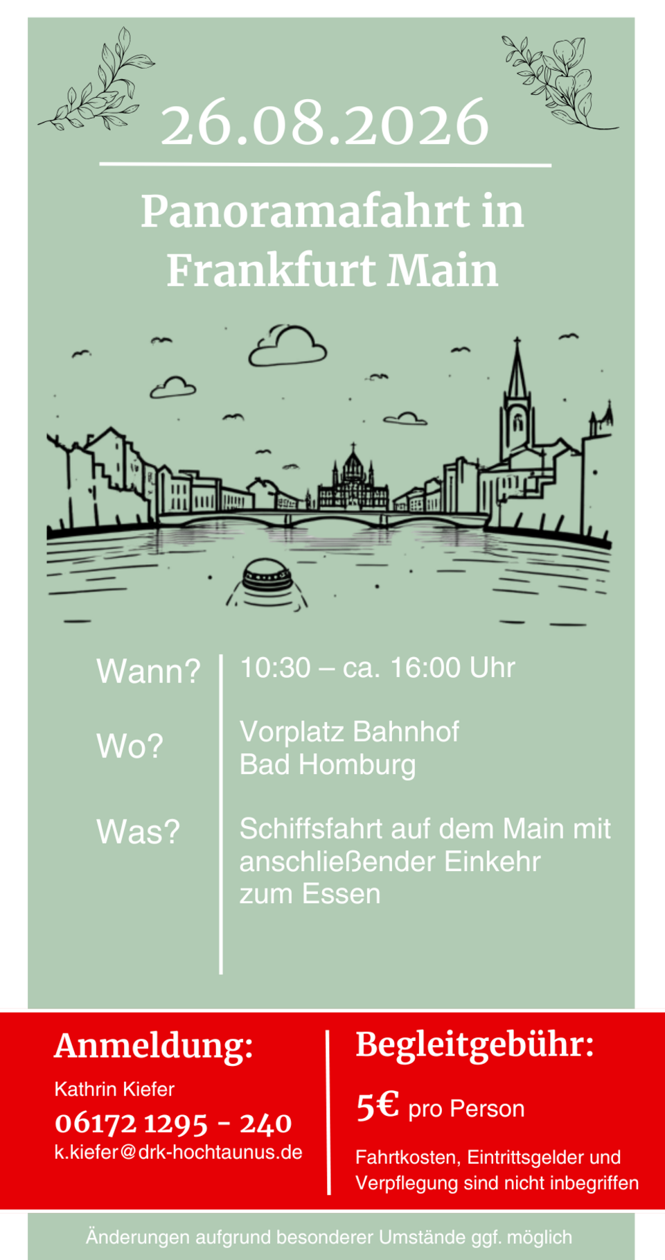 Tagesausflug August 2026